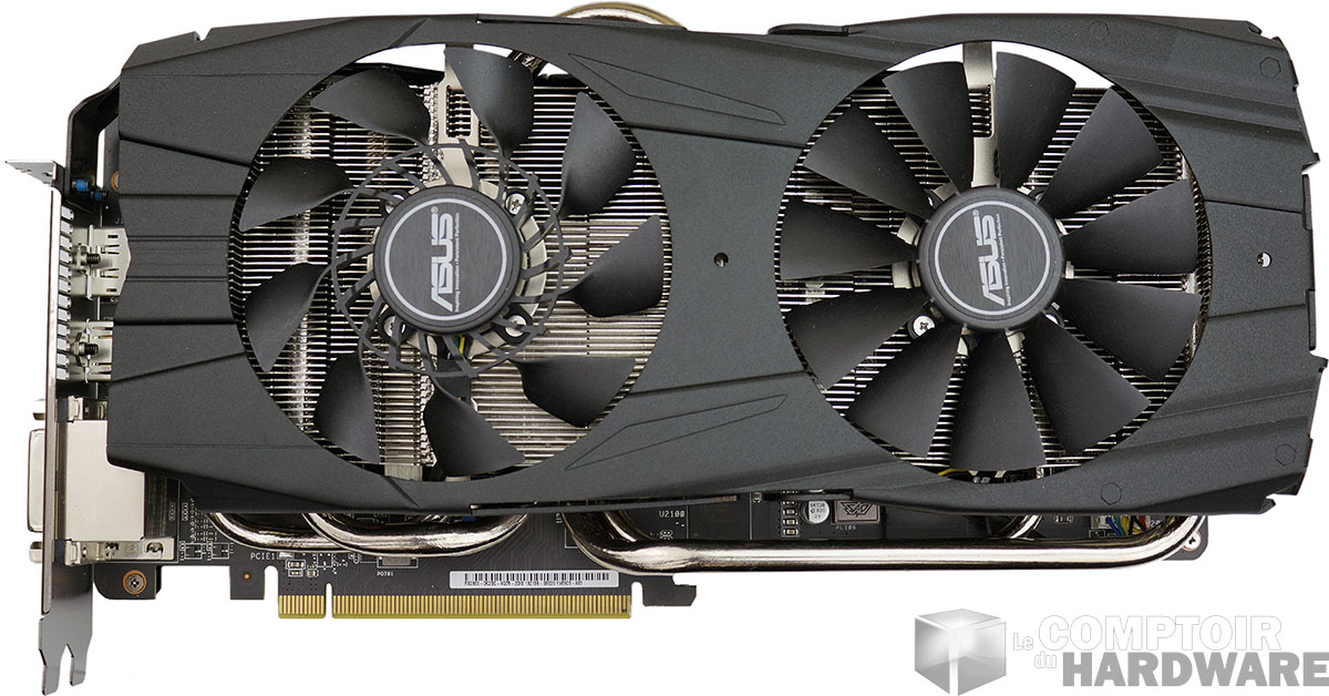 Asus R9 290X DirectCU II OC : face avant