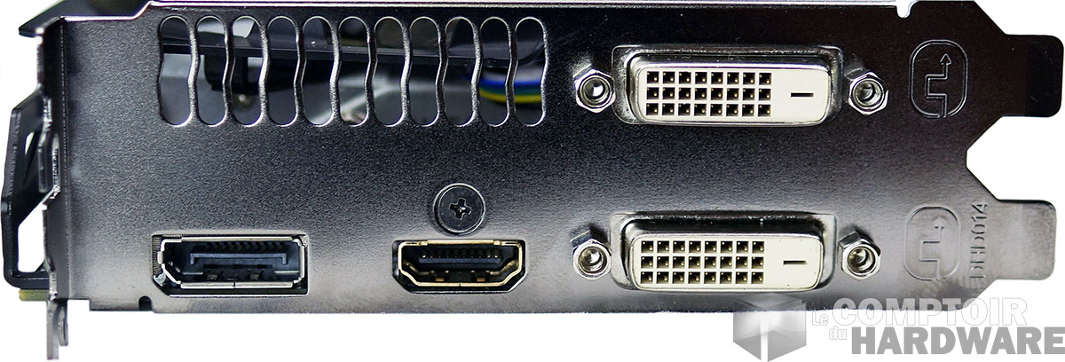 Gigabyte GV-R929XOC-4GD : connecteurs