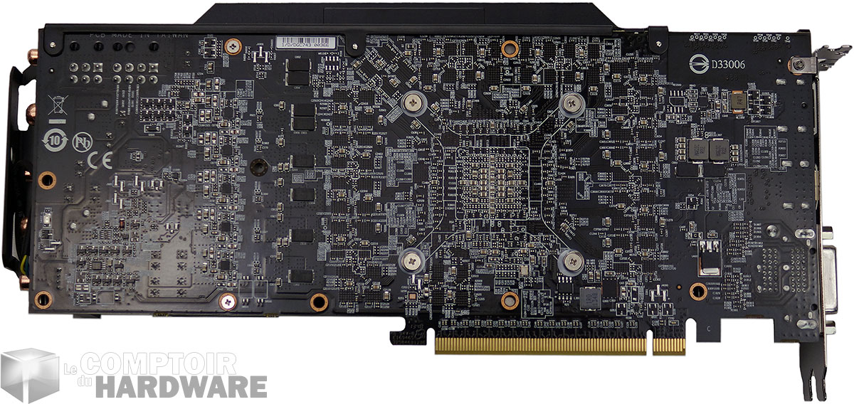 Gigabyte GV-R929XOC-4GD : face arrière