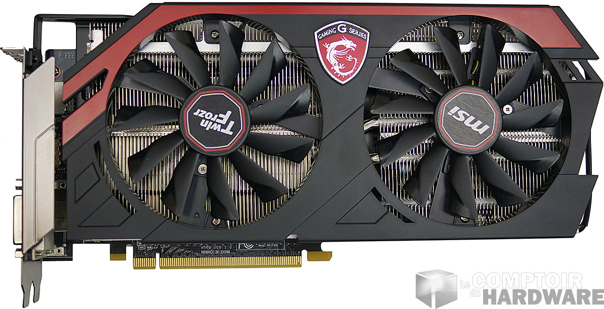 MSI R9 290 Gaming OC : face avant