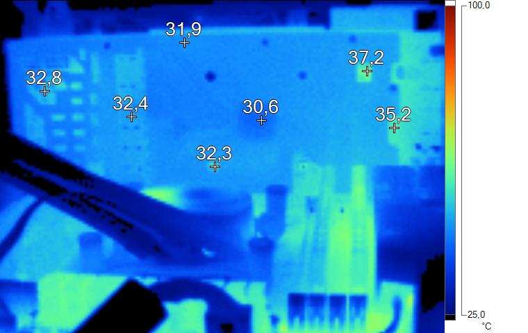 Imagerie Thermique MSI R9 290 Gaming OC au repos