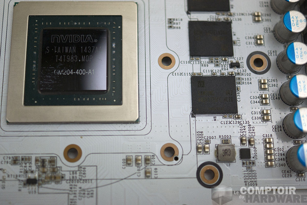 KFA2 GTX 980 HOF : puces mémoire