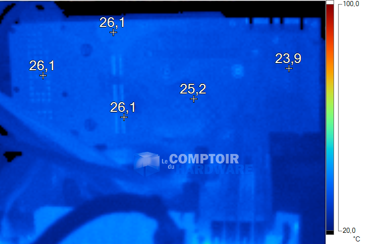 Imagerie Thermique KFA2 GTX 980 HOF au repos