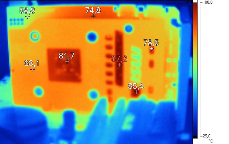 Imagerie Thermique MSI N760 ITX en charge