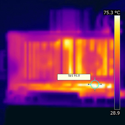 gainward gtx560ti phantom carte thermographie ir