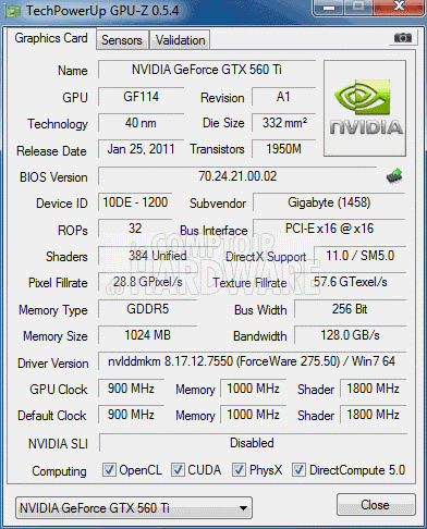 gigabyte gtx560ti wf2x base gpuz