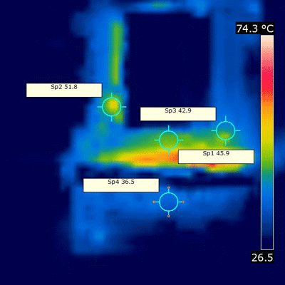 gigabyte gtx560ti thermographie config charge 3d