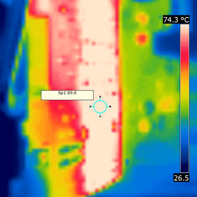 gigabyte gtx560ti thermographie vrm