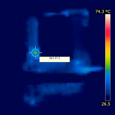 gigabyte hd6970 thermographie config idle