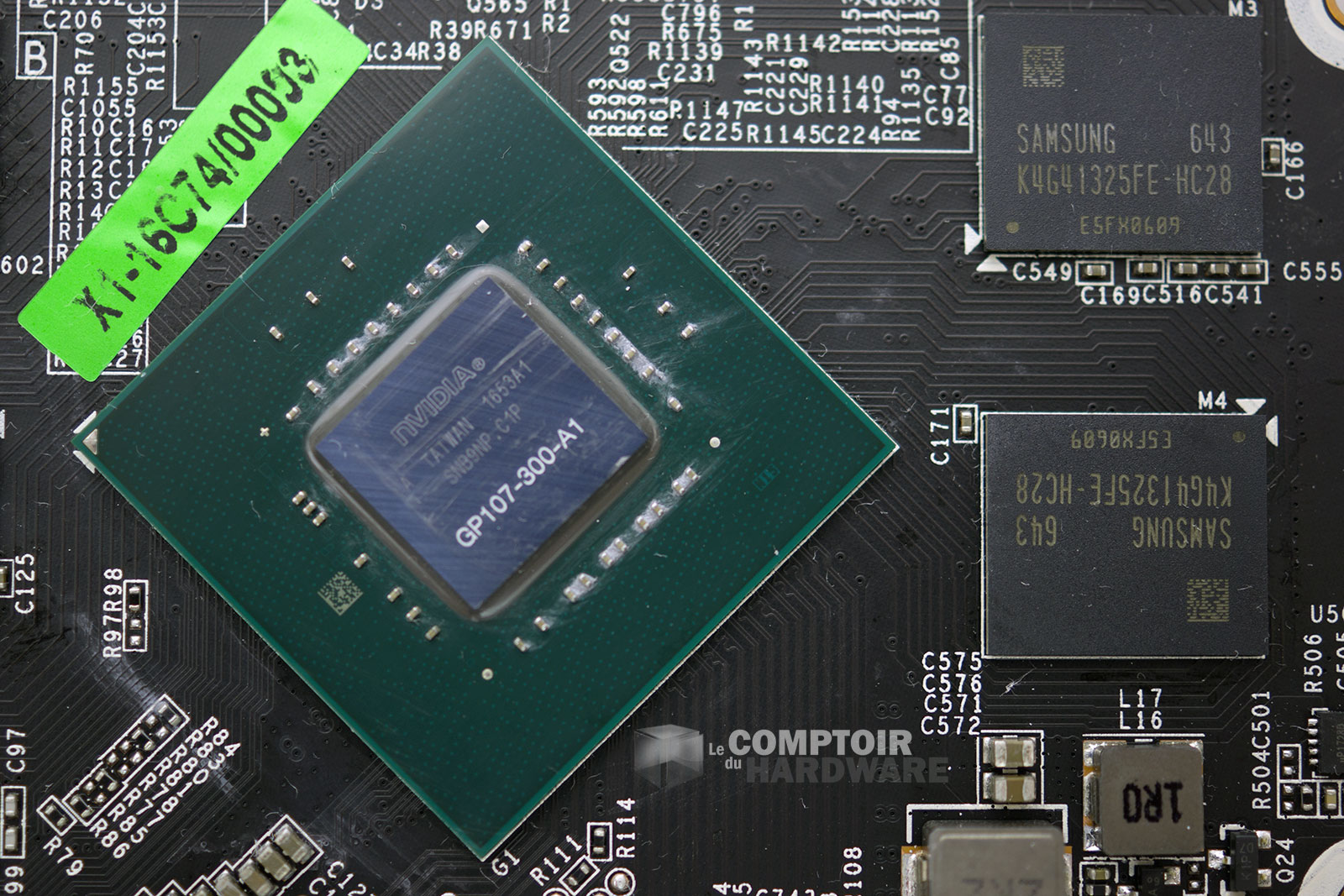 KFA² GTX 1050 OC LP : GPU et mémoire