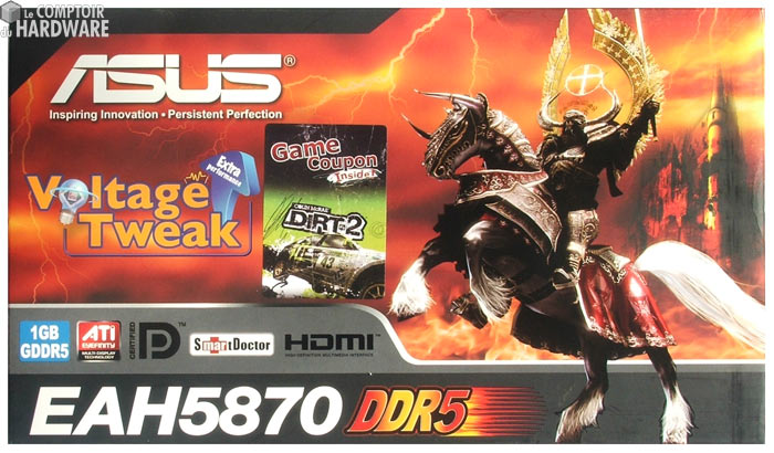 hd5870 asus boite