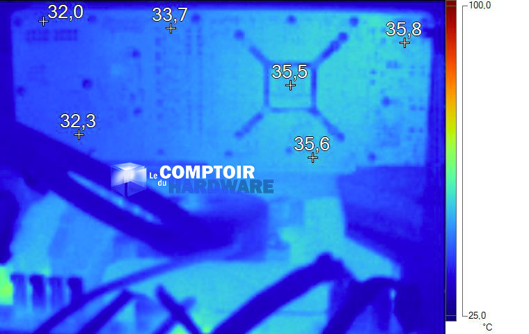 Image thermique de la RX 5700 au repos