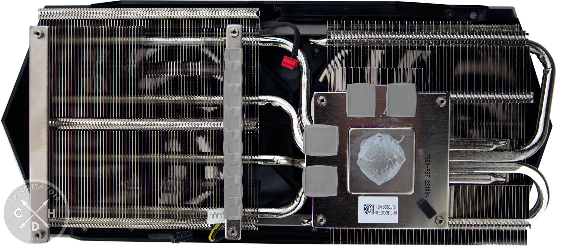 MSI RX 6650 XT Gaming X : le radiateur