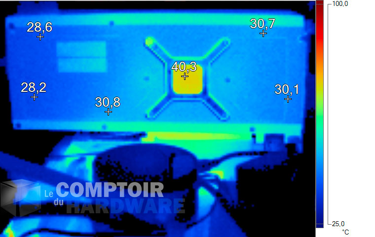 Image thermique de la RX 6900 XT au repos
