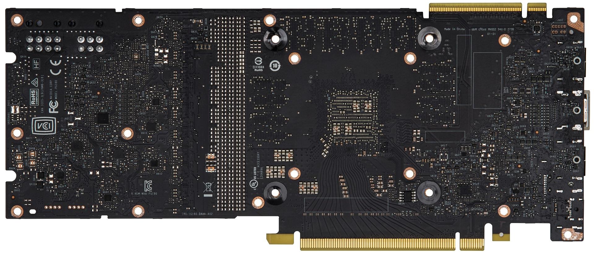 Face arrière PCB RTX 2080