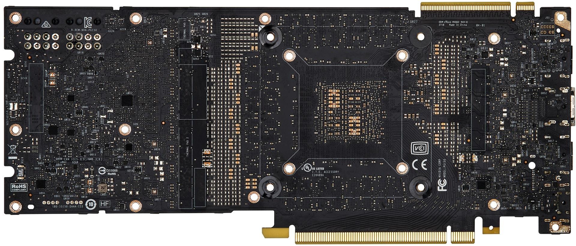 face arrière PCB RTX 2080 Ti