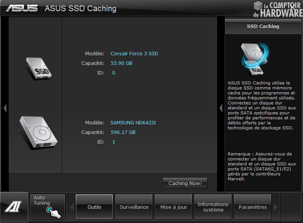 asus p9x79pro ssd caching marvell