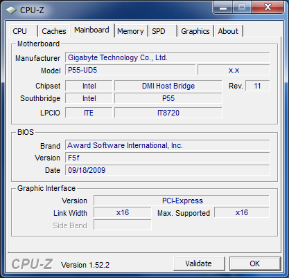 CPUZ P55-UD5