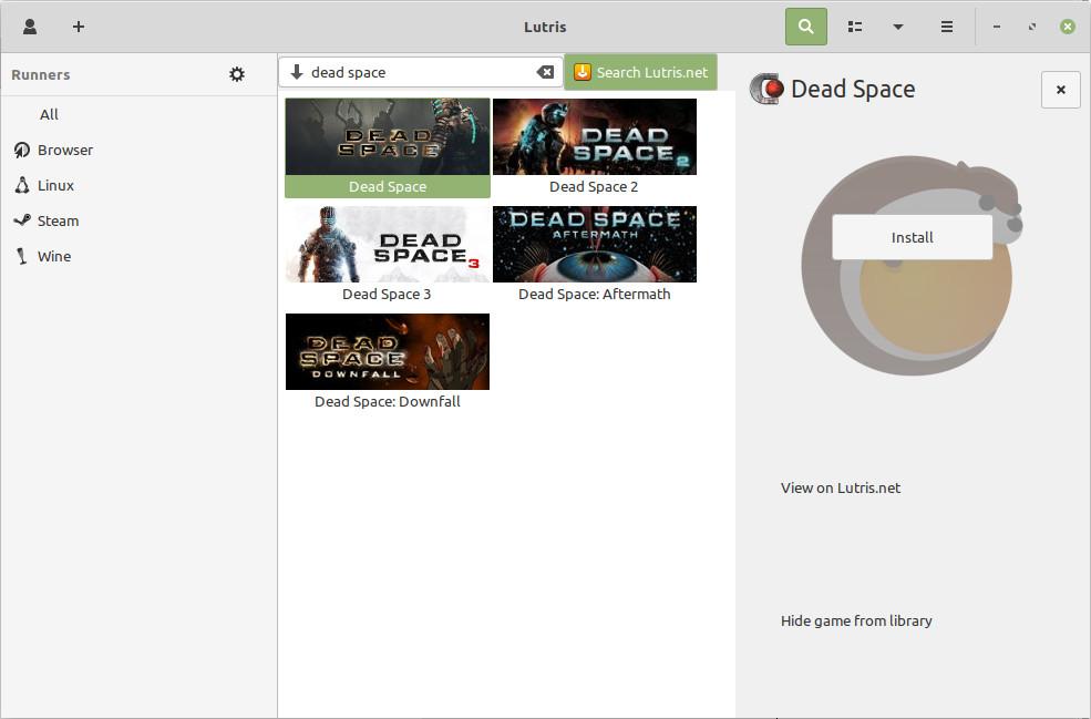 Dead Space : installation depuis le client