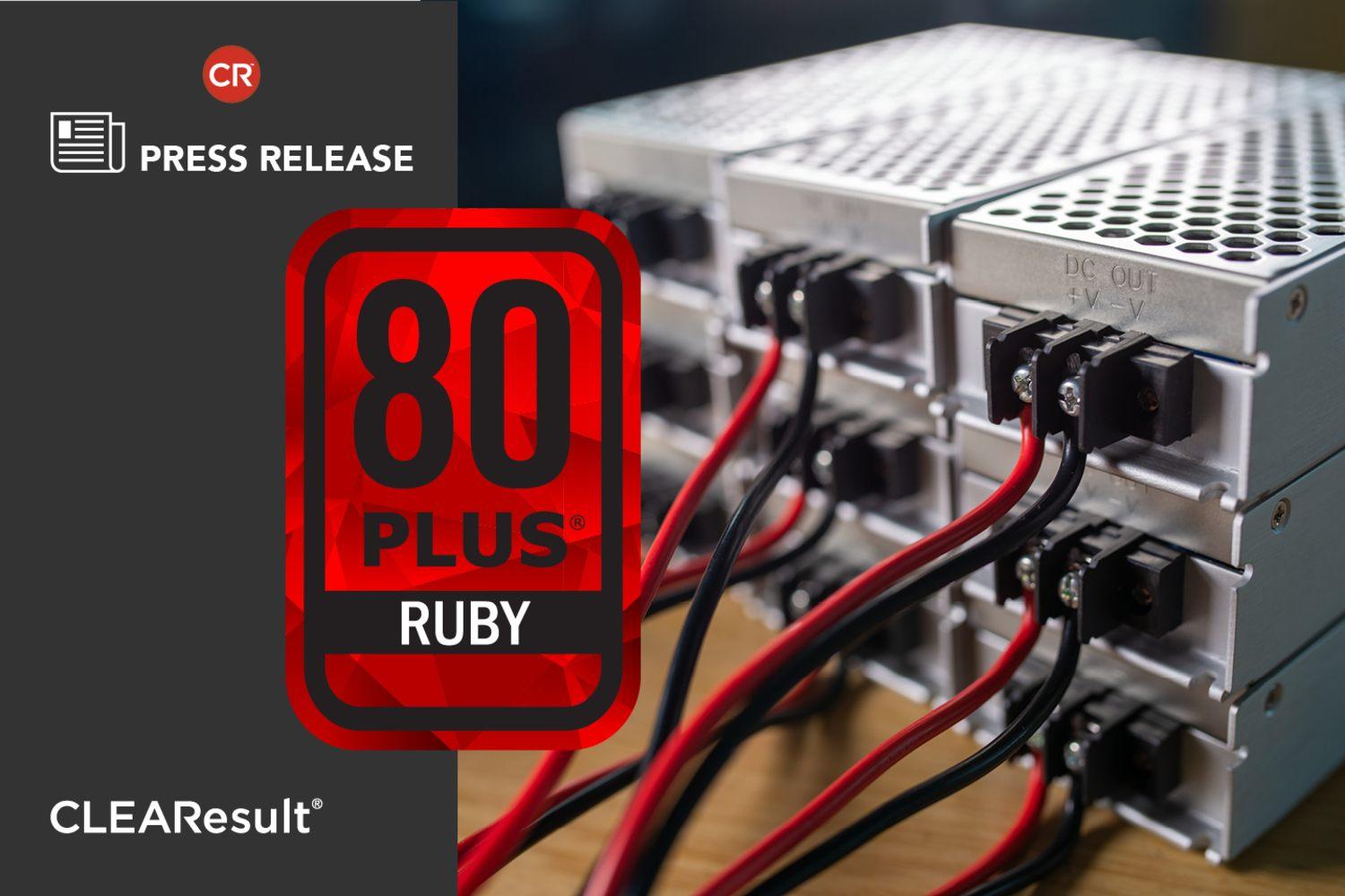 80 PLUS Ruby, la nouvelle élite de l'efficacité énergétique