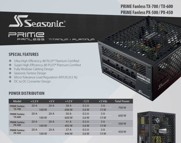 seasonic prime fanless tx et px [cliquer pour agrandir]