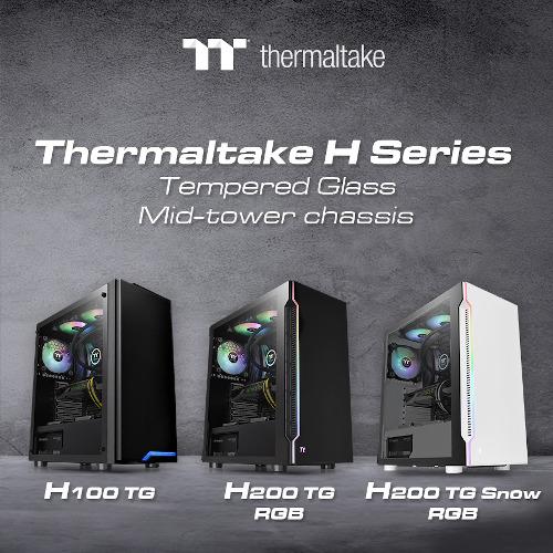 thermaltake h series h100tg h200tgrgb white