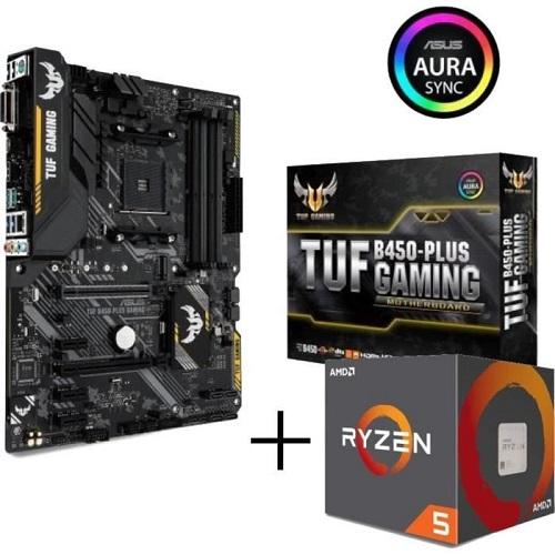 pack carte mere asus tuf b450 plus gaming proces