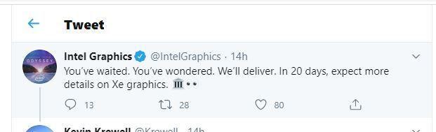 Intel prêt à tout nous dire sur Xe Graphics le mois prochain ?