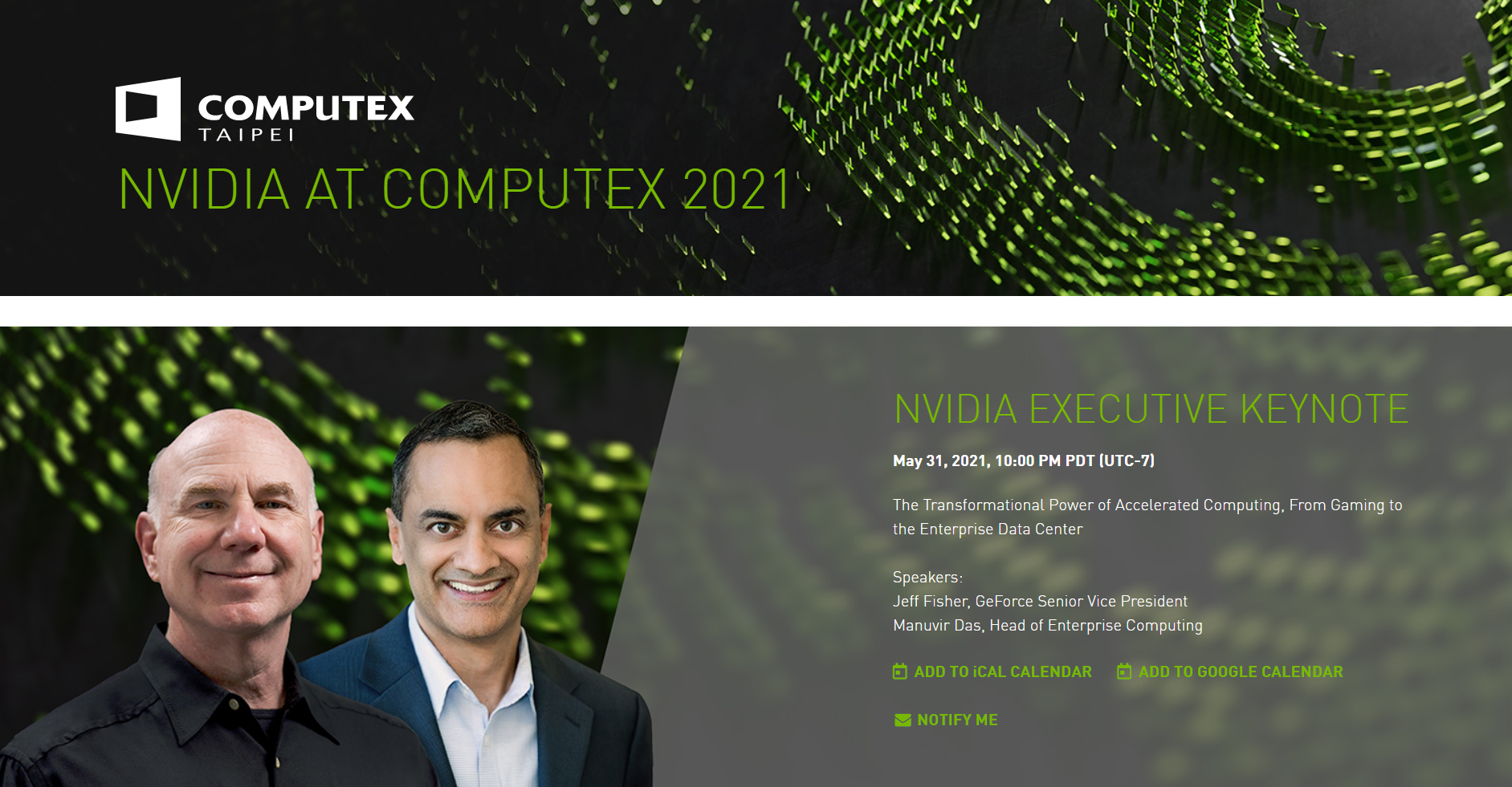 nvidia annonce keynote computex 2021