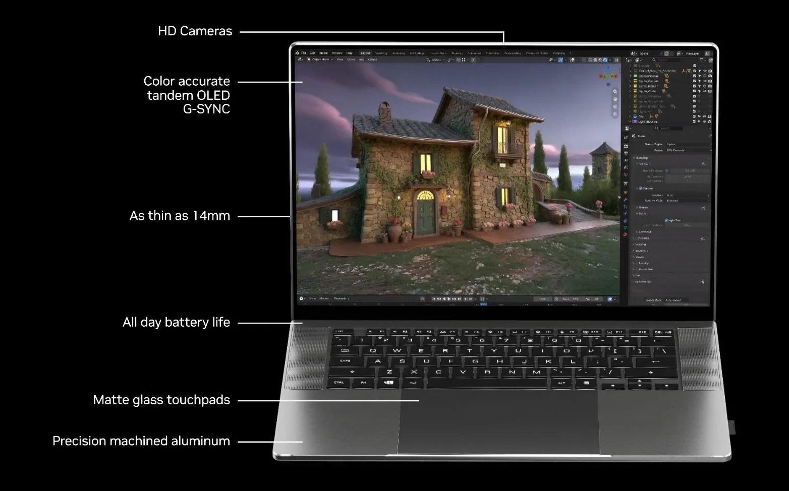 conception laptio nvidia rtx spark