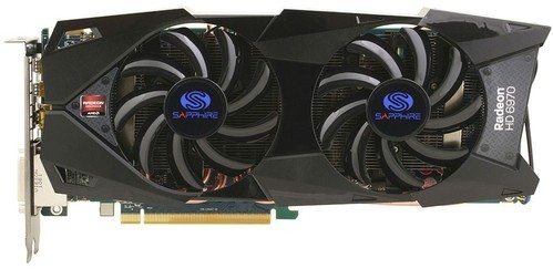 Sapphire HD 6970 custom ventirad vue dessus [cliquer pour agrandir]