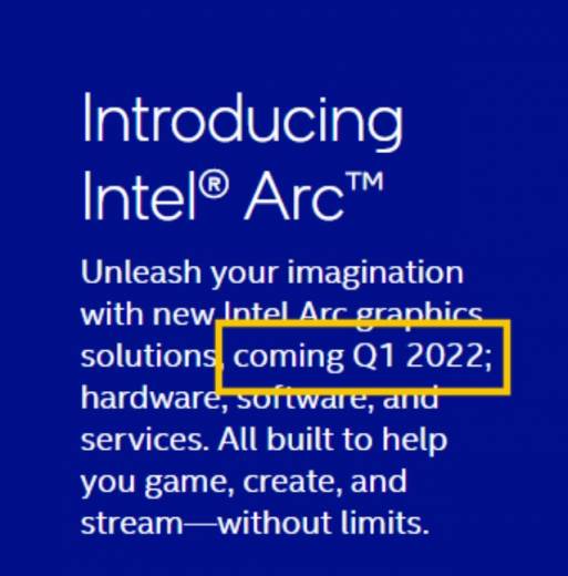 intel arc 2022 web dec2021