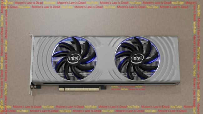 Oh, une supposée carte graphique Intel vue de haut [cliquer pour agrandir]