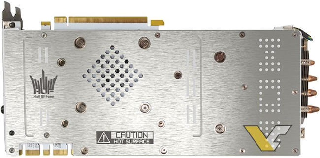 Galax GTX 980 HOF backplate