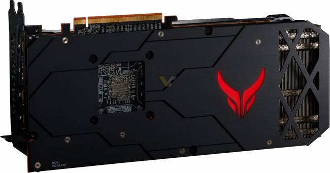 powercolor rx 5700 xt red devil backplate