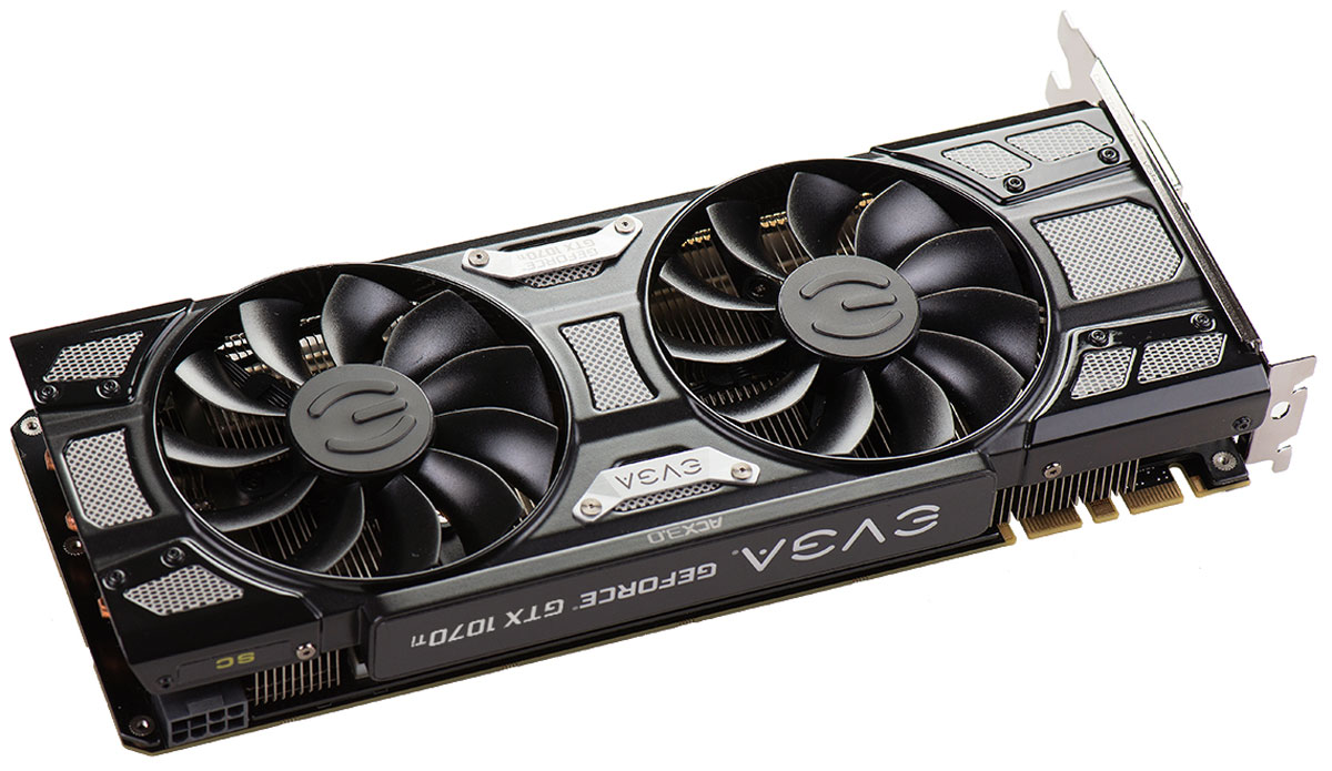 evga gtx 1070 ti sc black edition 3/4 arrière