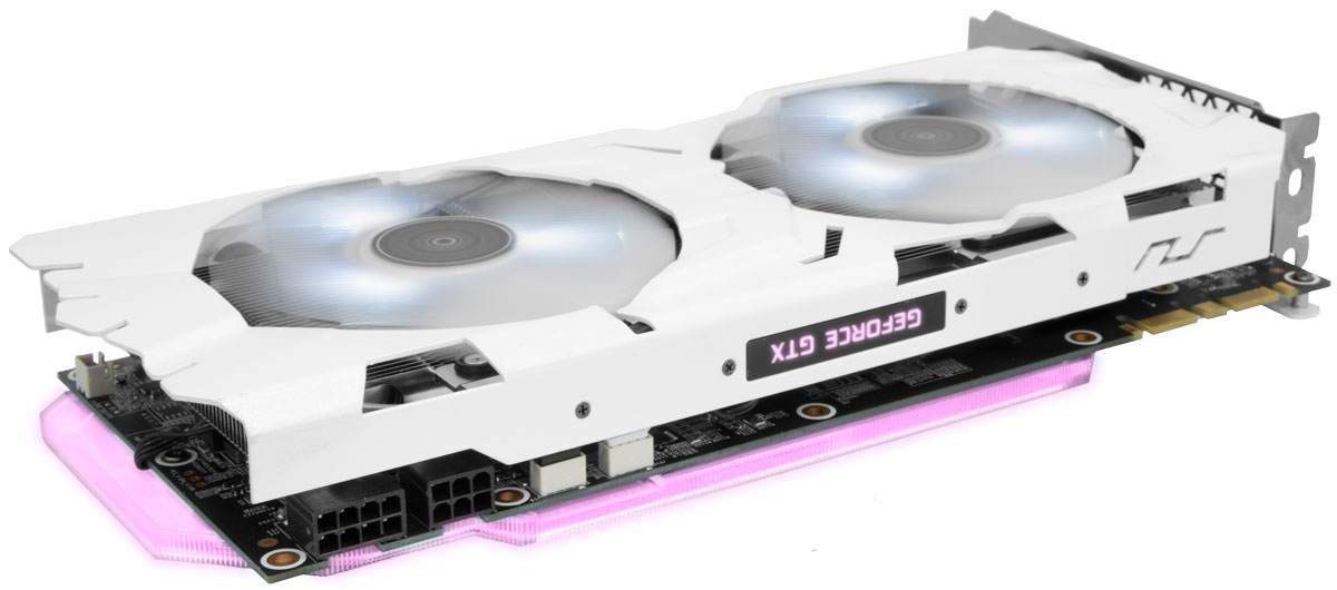 kfa2 gtx 1070 ti ex snpr white 3/4 arrière