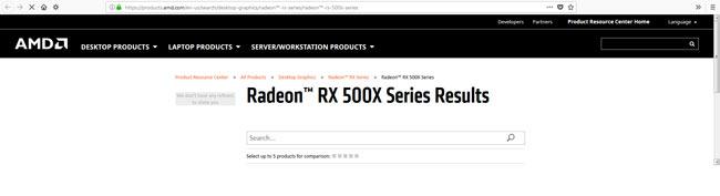radeon rx 500x site