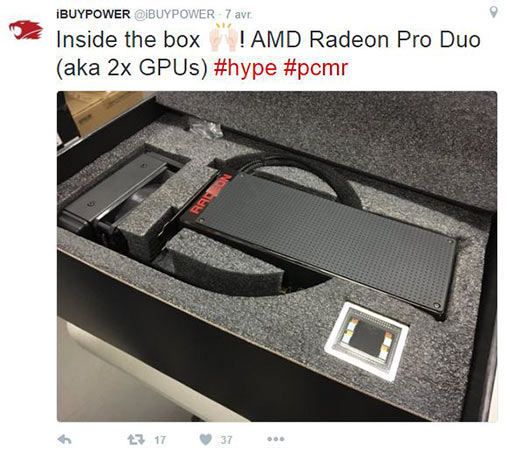 radeon pro duo presentation twitter