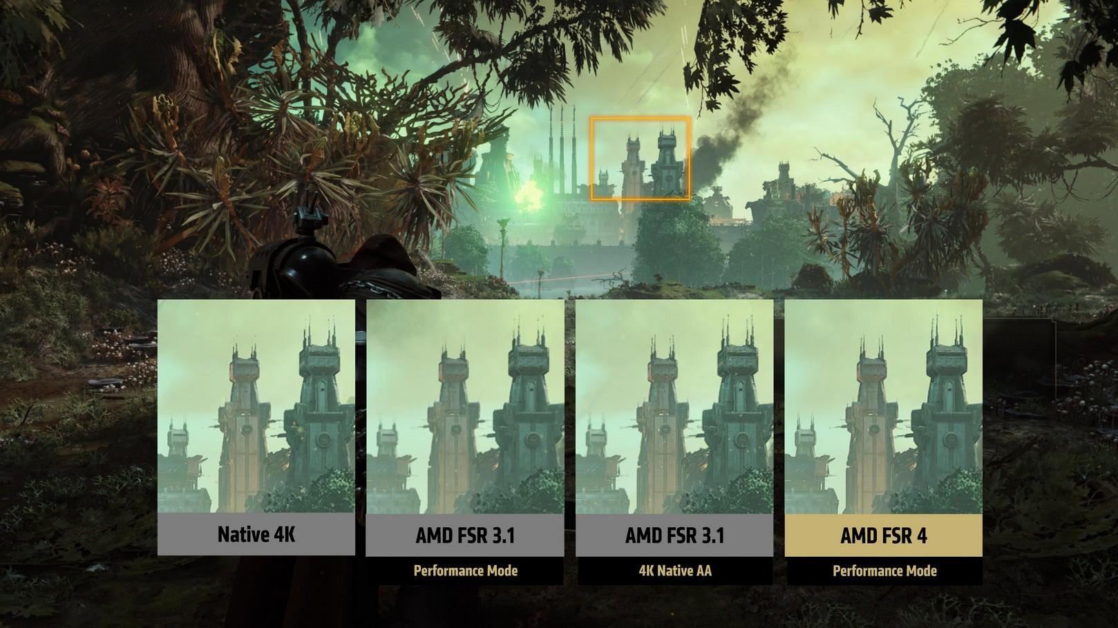 amd fsr 4 image comparaison