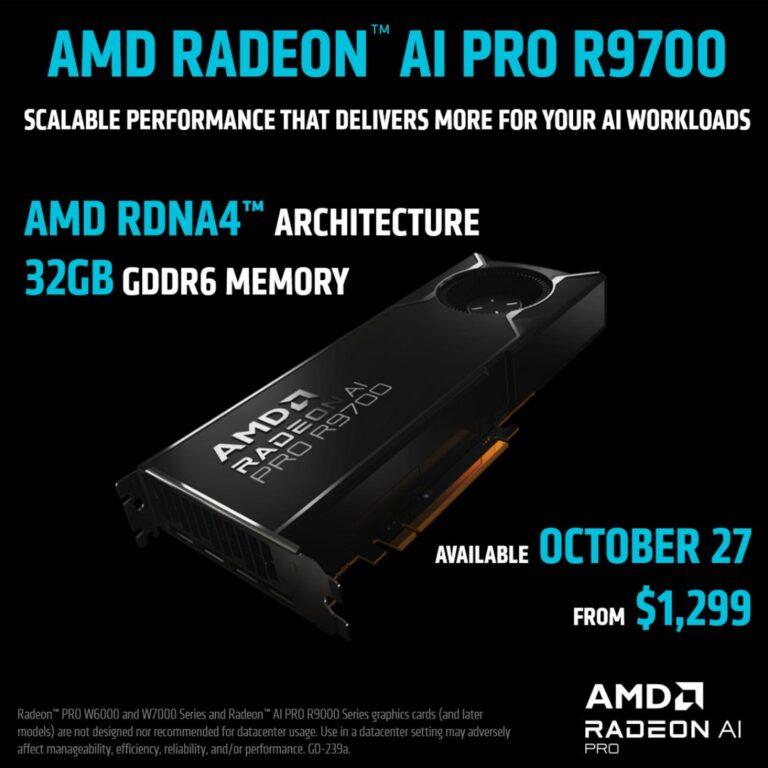 radeon pro r9700 diy launch date