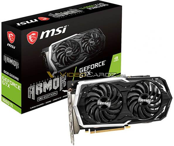 msi gtx1660ti armor vdcz