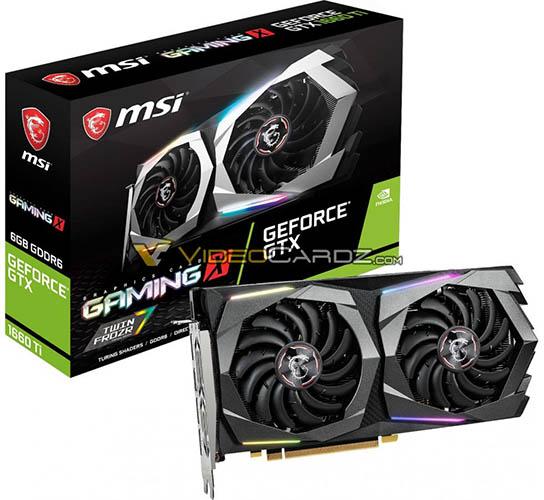 msi gtx1660ti gamingx vdcz