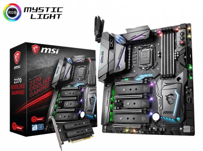 msi z370 godlike gaming avec box