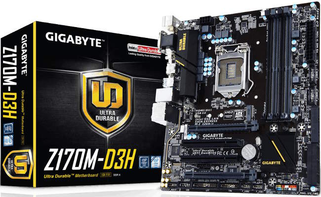 gigabyte ga z170m d3h