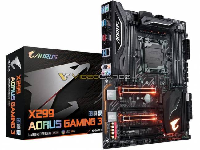 gigabyte aorus x299 gaming3 vdcz