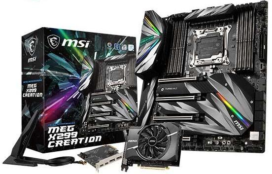 msi meg x299 creation copie