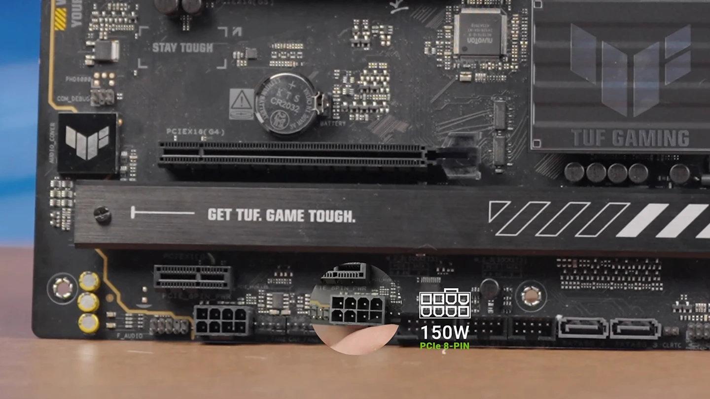 rtx 5060 ti asus demo pcie 8 pins cm