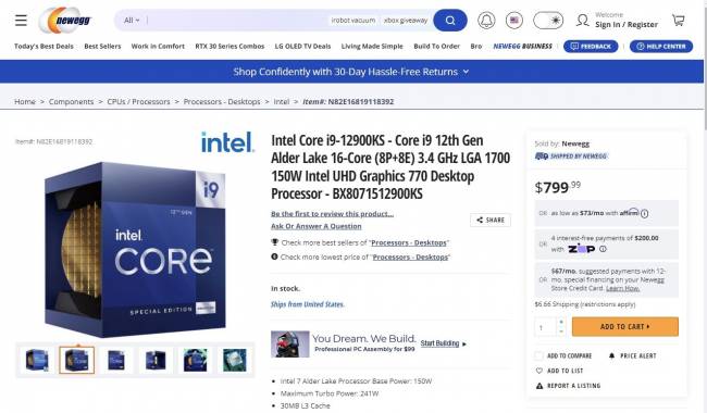 intel core i9-12900ks [cliquer pour agrandir]