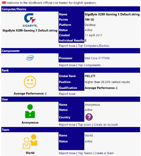 intel core i7 7740k sandra